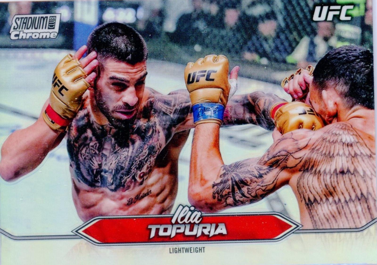 Ilia Topuria 2025 Topps Stadium Club UFC Base Chrome #C-23 Refractor