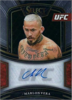 Marlon Vera 2021 Panini Select UFC Signatures #SG-MLV Black Disco Prizms
