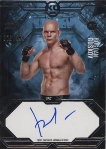 Bogdan Guskov 2025 Topps Knockout UFC Knockout Autographs #KA-BG Gold