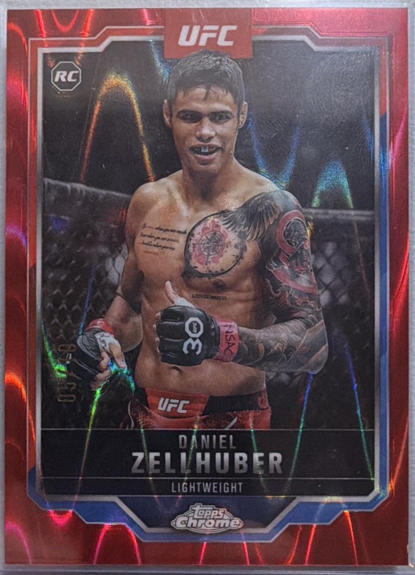 Daniel Zellhuber 2025 Topps Chrome UFC Base #189 Black Refractor