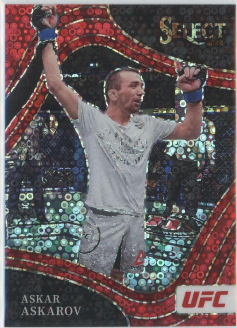 Askar Askarov 2022 Panini Select UFC Octagonside #205 Red Disco