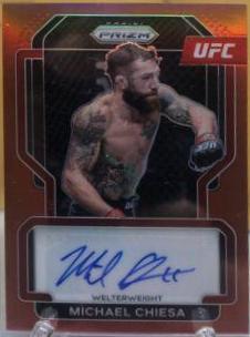 Michael Chiesa 2022 Panini Prizm UFC Signatures #51 Red