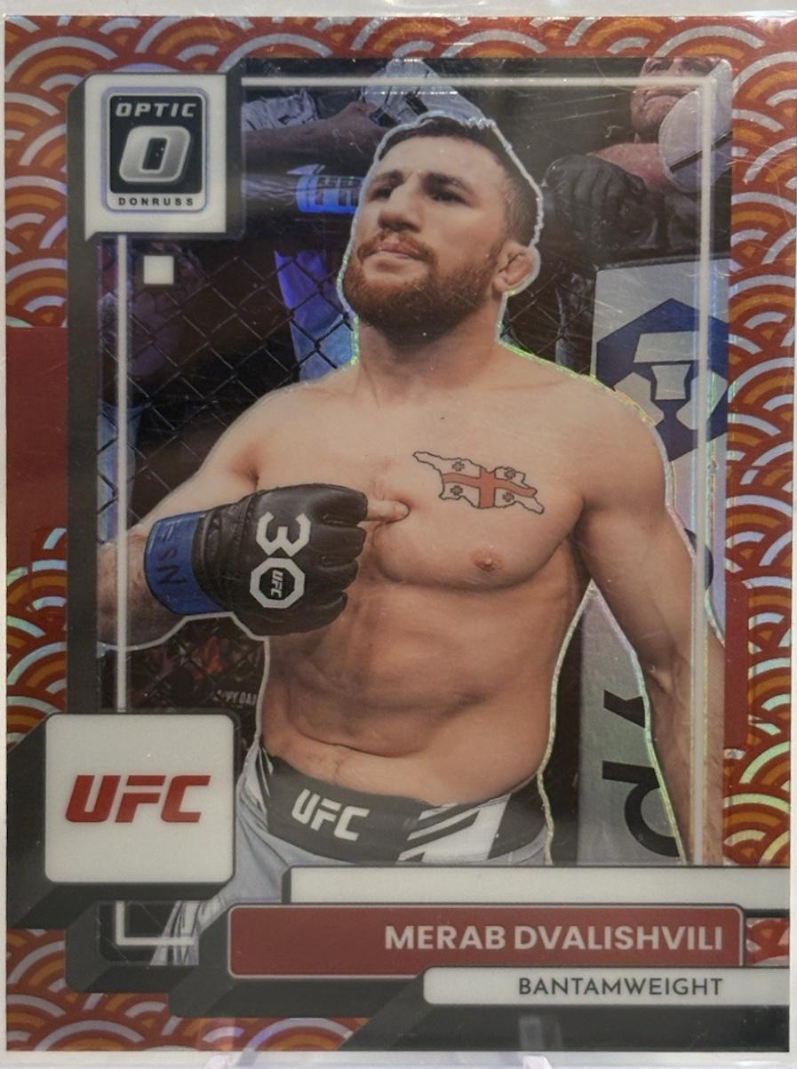 Merab Dvalishvili 2023 Panini Donruss Optic UFC Base #69 Photon
