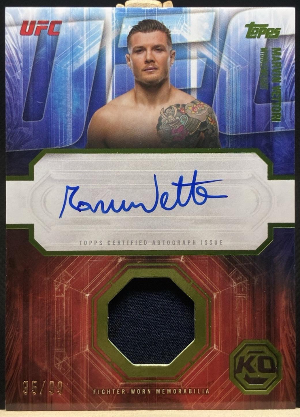 Marvin Vettori 2026 Topps Knockout UFC Knockout Autograph Relics #KAR-MV Red