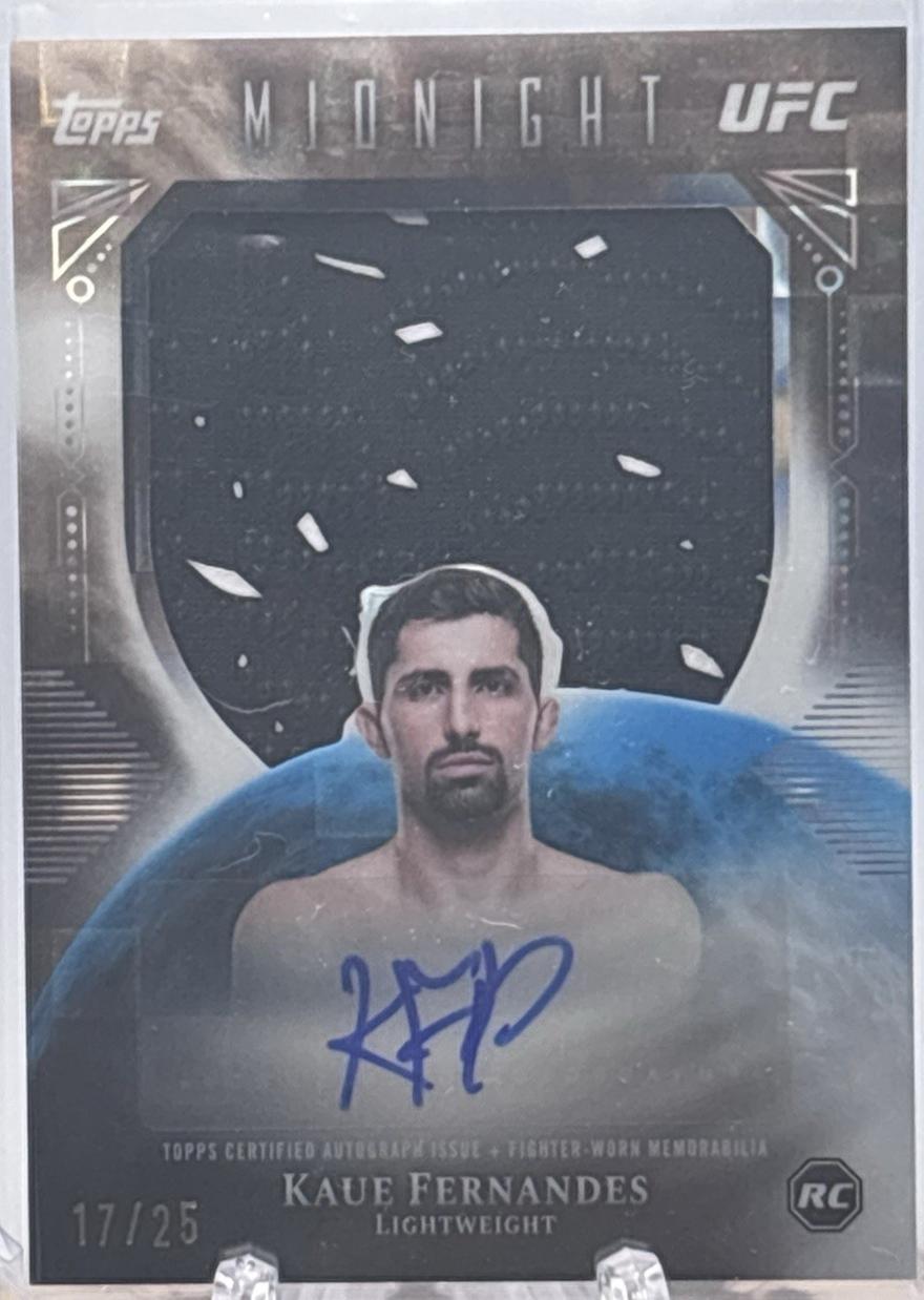 Kaue Fernandes 2026 Topps Midnight UFC Rookie Relic Autographs #RRA-KF Midnight
