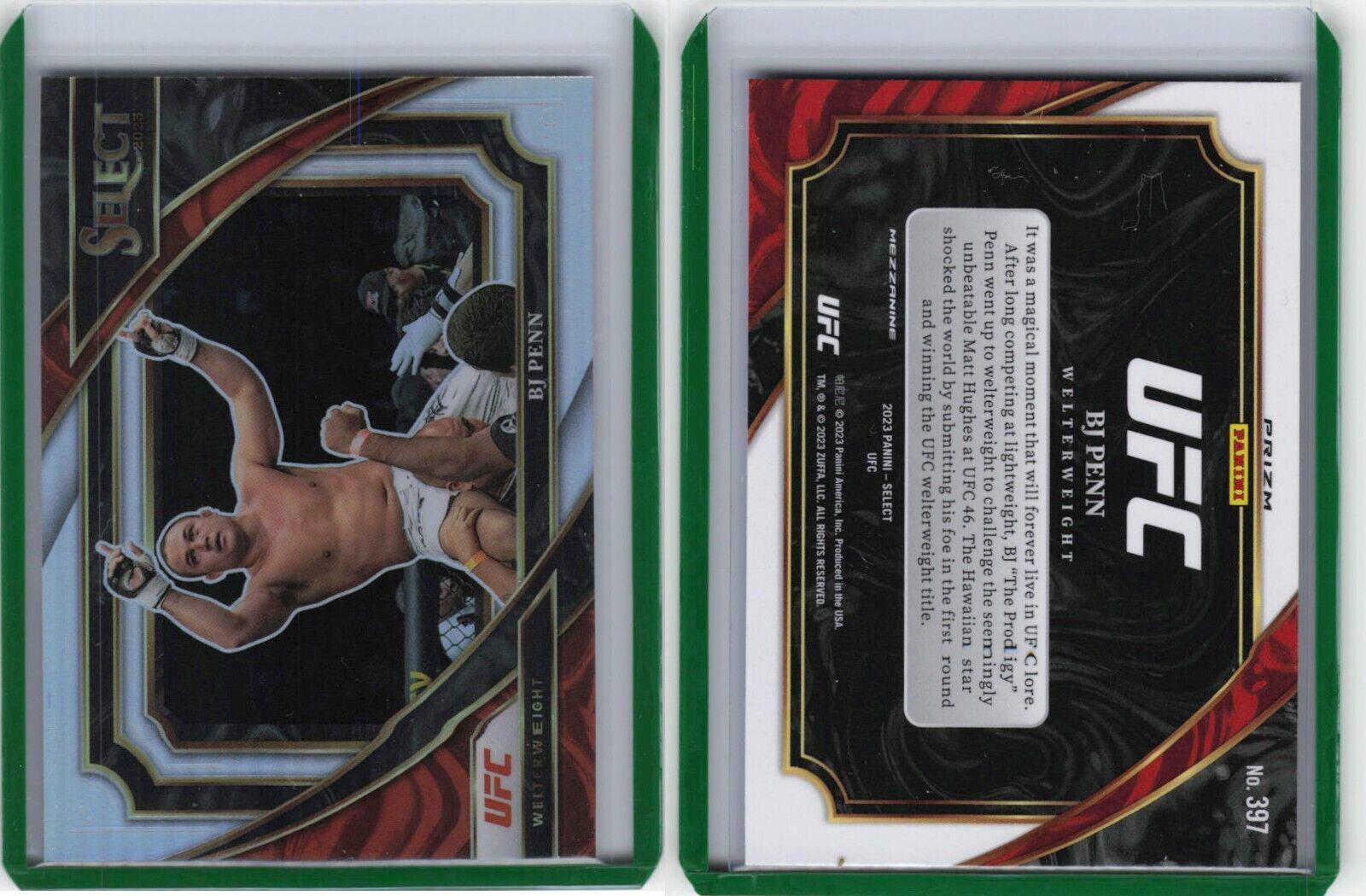 BJ Penn 2023 Panini Select UFC Mezzanine #397 Silver