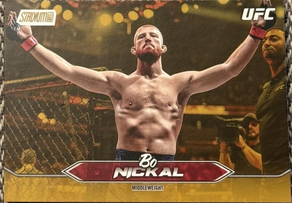 Bo Nickal 2025 Topps Stadium Club UFC Base #83 Gold