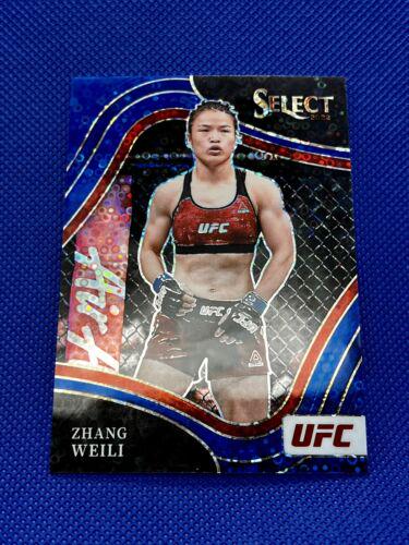 Zhang Weili 2022 Panini Select UFC Octagonside #291 Blue Disco