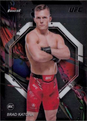 Brad Katona 2024 Topps Finest UFC Base Common #6 Superfractor
