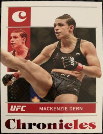 Mackenzie Dern 2022 Panini Chronicles UFC Base Chronicles #28 Red