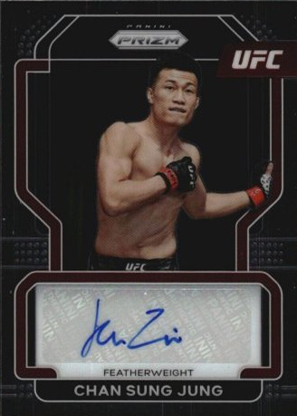 Chan Sung Jung 2022 Panini Prizm UFC Signatures #37 Gold