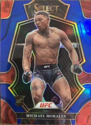 Michael Morales 2023 Panini Select UFC Premier Level #157 Red Blue Prizm