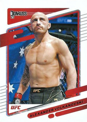 Alexander Volkanovski 2022 Panini Donruss UFC Base #23 Purple Flood