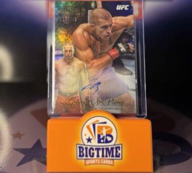 Georges St-Pierre 2024 Topps Gold Label UFC Gold Label Autographs #GLA-GSP Gold