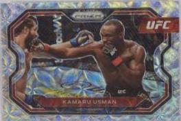 Kamaru Usman 2021 Panini Prizm UFC Base #151 Premium