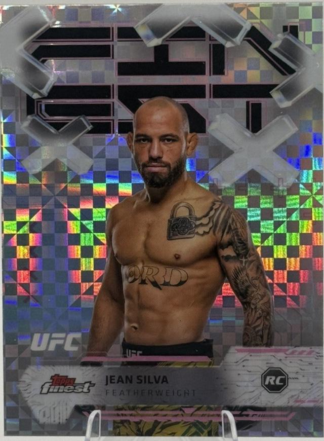 Jean Silva 2025 Topps Finest UFC Base Common #35 Refractor