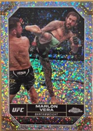 Marlon Vera 2024 Topps Chrome UFC Base #124 Speckle Refractor