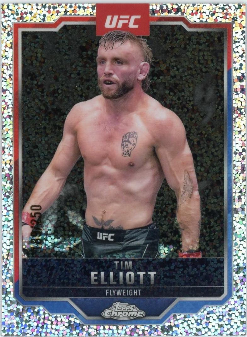 Tim Elliott 2025 Topps Chrome UFC Base #57 Speckle Refractor