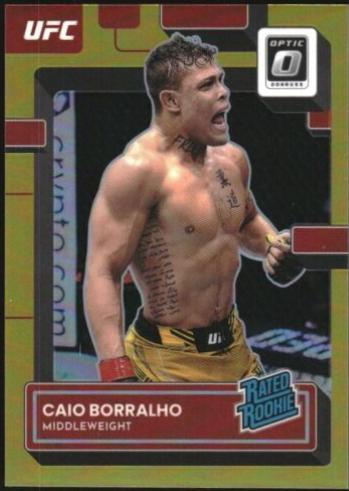 Caio Borralho 2023 Panini Donruss Optic UFC Base #130 Gold