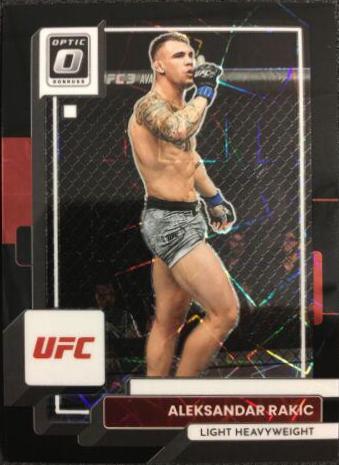Aleksandar Rakic 2023 Panini Donruss Optic UFC Base #75 Black Velocity