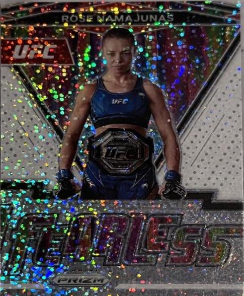 Rose Namajunas 2022 Panini Prizm UFC Fearless #14 White Sparkle