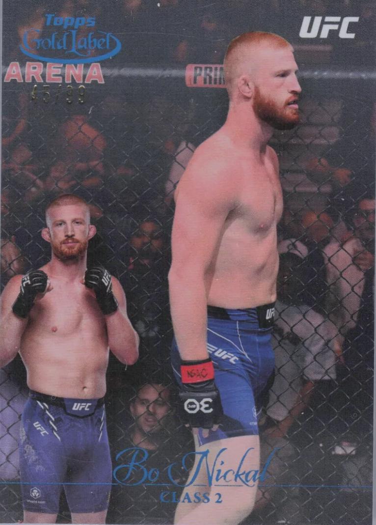 Bo Nickal 2024 Topps Gold Label UFC Base Class II #37 Blue