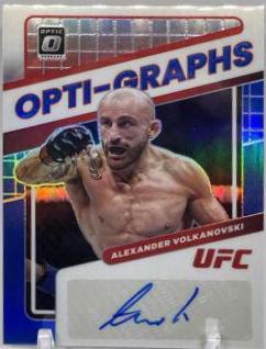 Alexander Volkanovski 2022 Panini Donruss Optic UFC Opti-Graphs #7 Blue