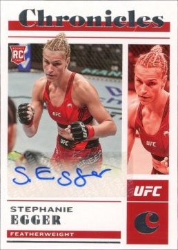 Stephanie Egger 2023 Panini Chronicles UFC Chronicles Signatures #CS-SEG Platinum