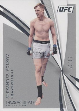Alexander Volkov 2021 Panini Immaculate UFC Base #50 Platinum