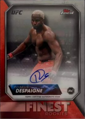 Robelis Despaigne 2024 Topps Finest UFC Rookie Finest Autographs #RFA-RD Aqua Glitter Refractor