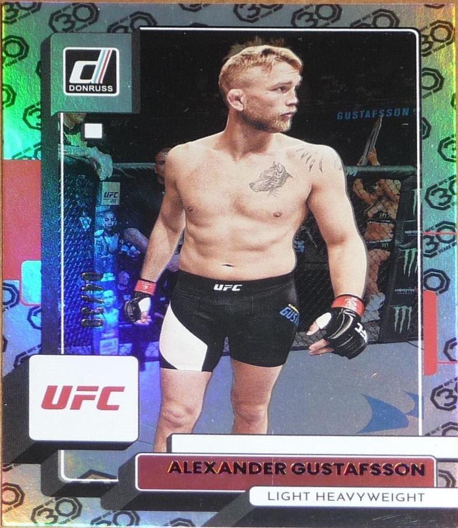 Alexander Gustafsson 2023 Panini Donruss UFC Base #66 30th Anniversary