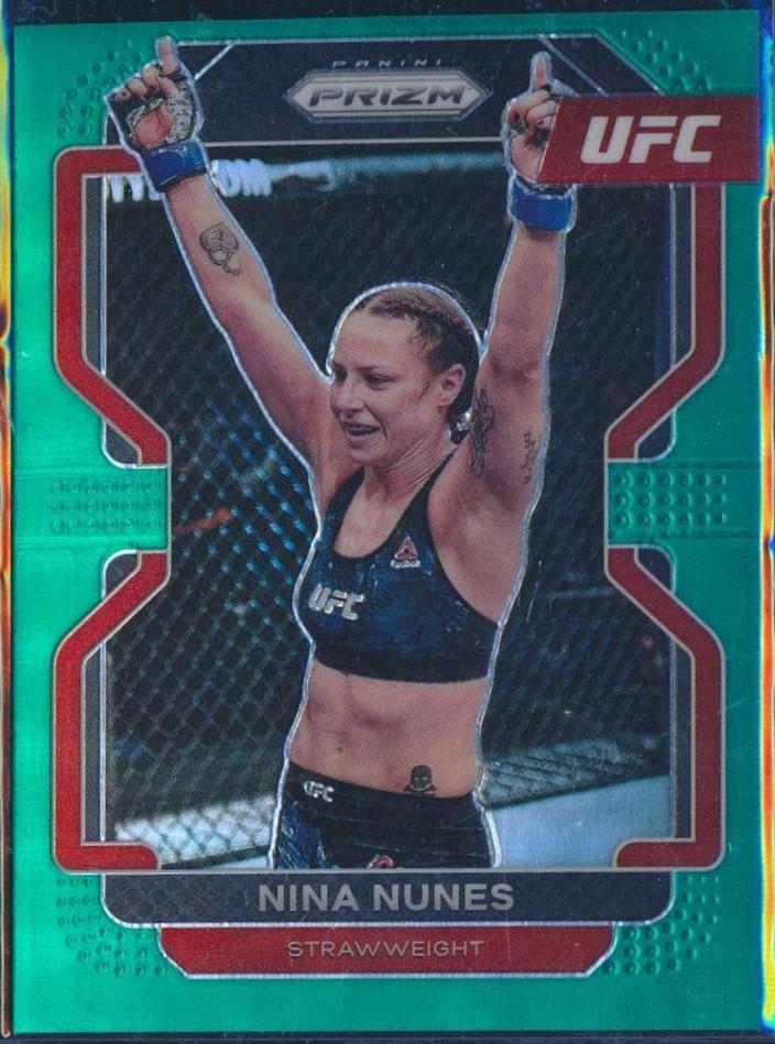Nina Nunes 2022 Panini Prizm UFC Base #160 Teal