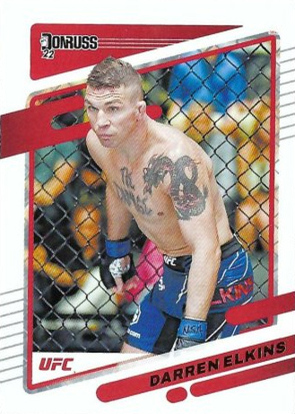 Darren Elkins 2022 Panini Donruss UFC Base #167 Press Proof Purple