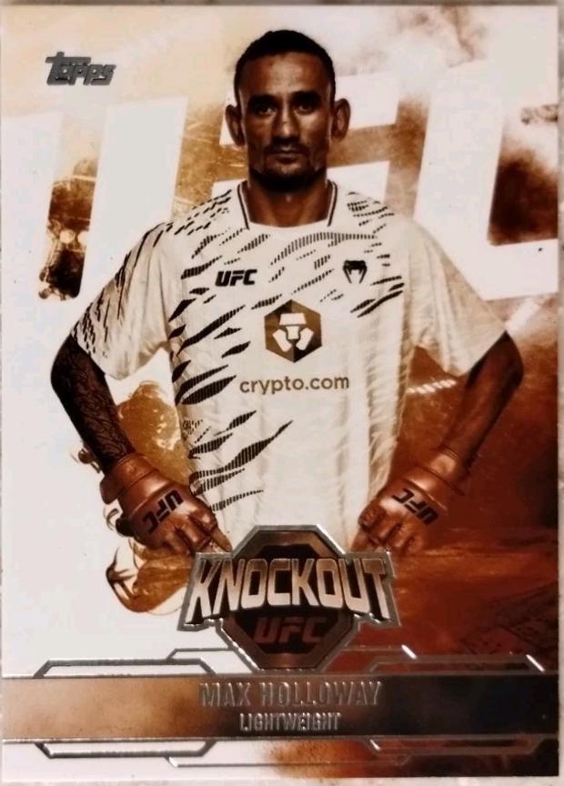 Max Holloway 2025 Topps Knockout UFC Base #56 Black