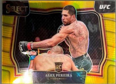 Alex Pereira 2023 Panini Select UFC Mezzanine #317 Gold