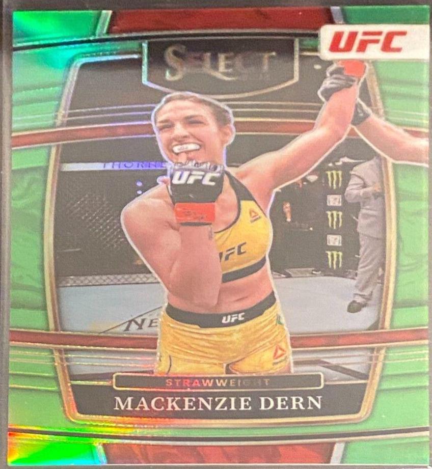 Mackenzie Dern 2022 Panini Select UFC Concourse #10 Neon Green