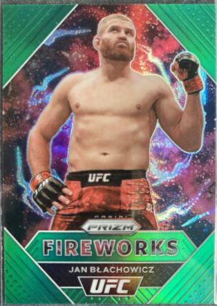Jan Błachowicz 2021 Panini Prizm UFC Fireworks #22 Green