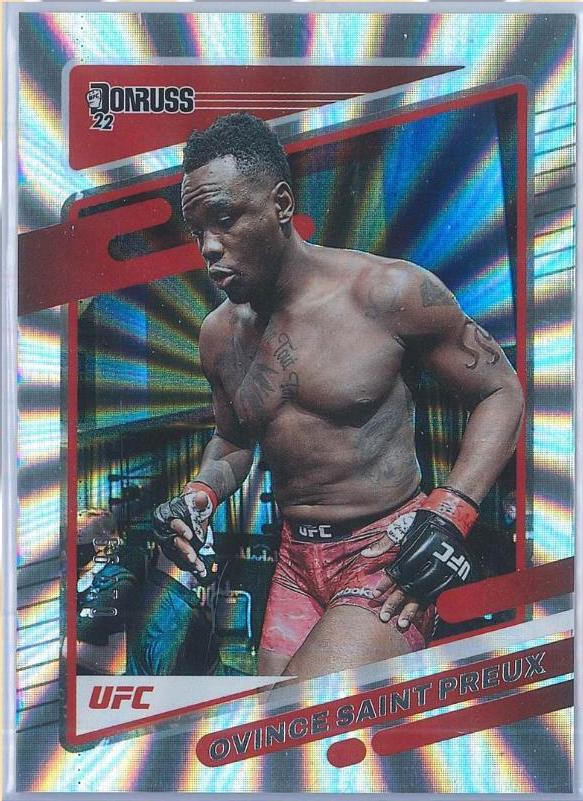 Ovince Saint Preux 2022 Panini Donruss UFC Base #120 Laser