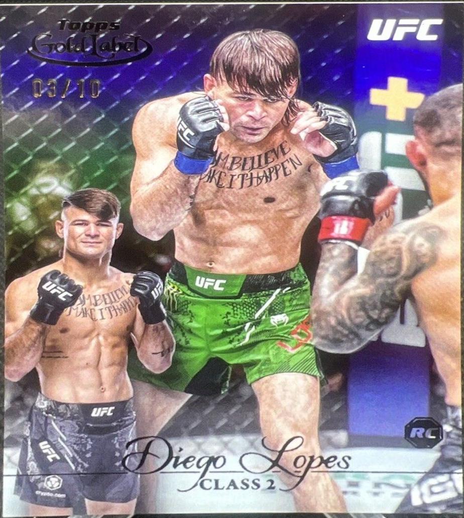 Diego Lopes 2024 Topps Gold Label UFC Base Class II #89 Gold