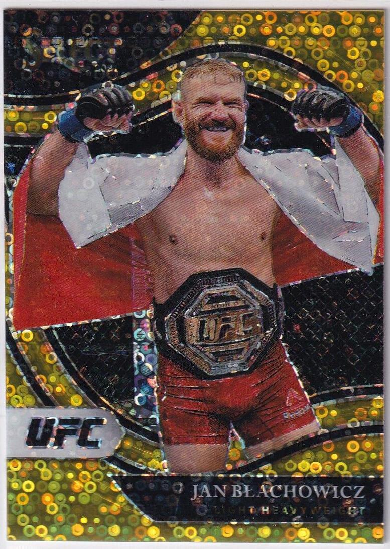 Jan Błachowicz 2021 Panini Select UFC Octagonside #225 Gold Disco