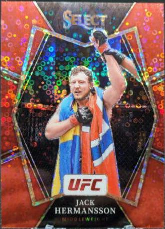 Jack Hermansson 2022 Panini Select UFC Premier Level #124 Red Disco