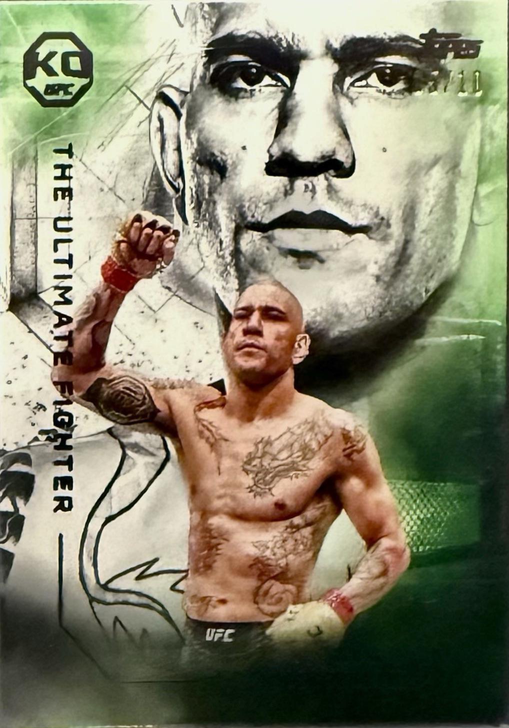 Alex Pereira 2025 Topps Knockout UFC The Ultimate Fighter #UF-2 Black