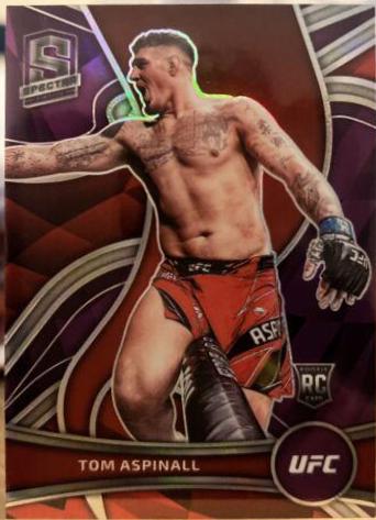 Tom Aspinall 2022 Panini Chronicles UFC Base Spectra #388 Purple