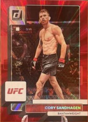 Cory Sandhagen 2023 Panini Donruss UFC Base #30 Red Laser