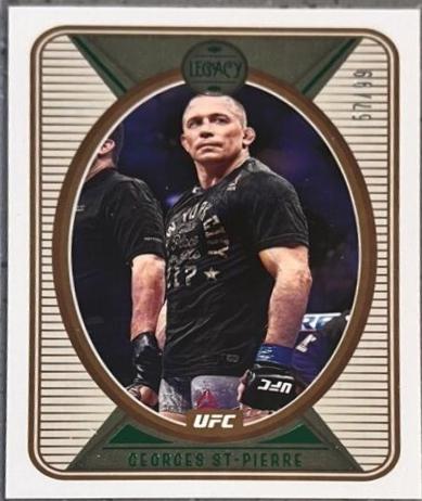 Georges St-Pierre 2022 Panini Chronicles UFC Base Legacy #141 Green