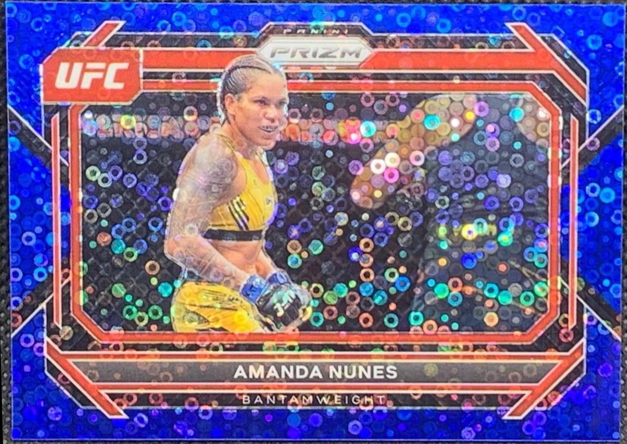 Amanda Nunes 2023 Panini Prizm Under Card UFC Base #66 Blue