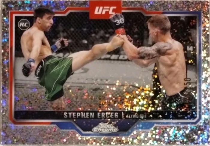 Stephen Erceg 2025 Topps Chrome UFC Base #63 Speckle Refractor