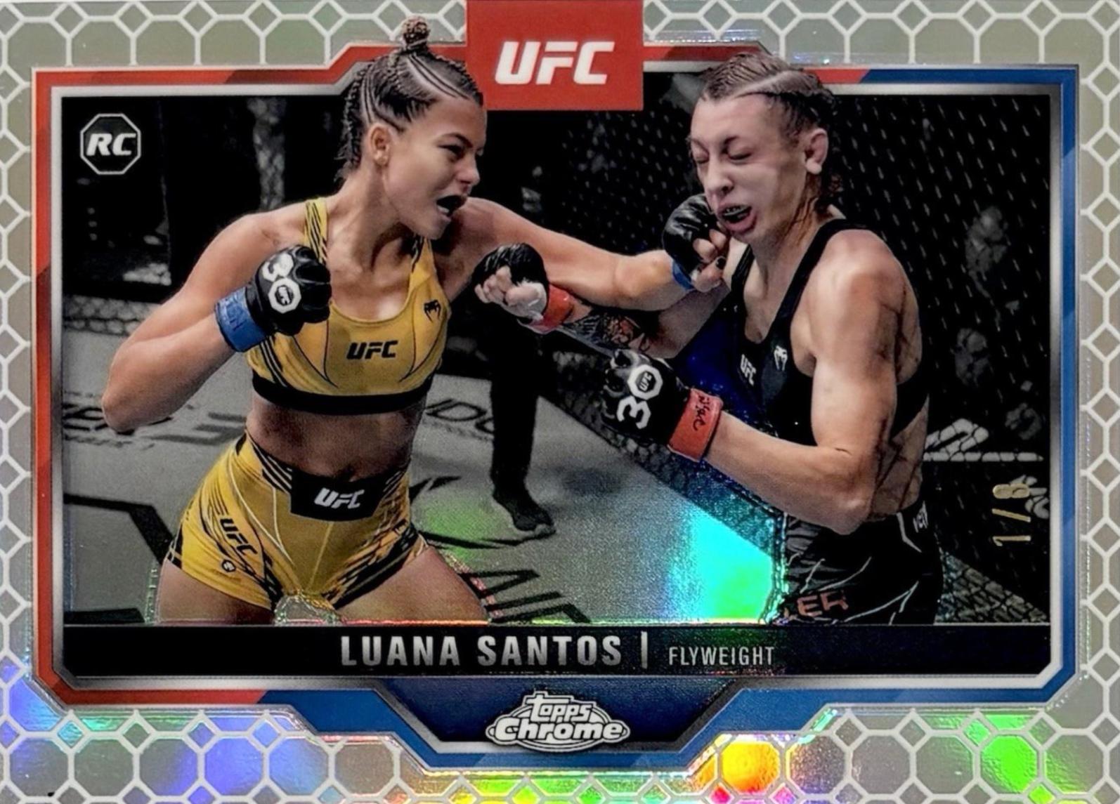 Luana Santos 2025 Topps Chrome UFC Base #103 OctaFractor
