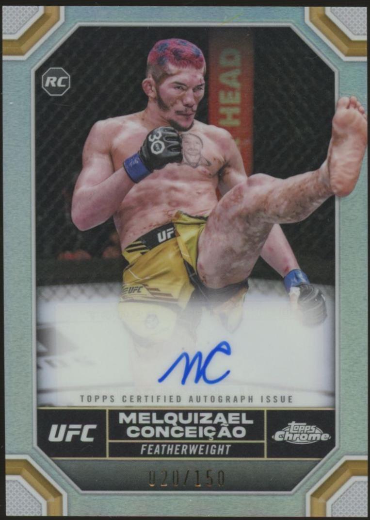 Melquizael Conceição 2024 Topps Chrome UFC Chrome Rookie Autographs #CRA-MCO Refractor