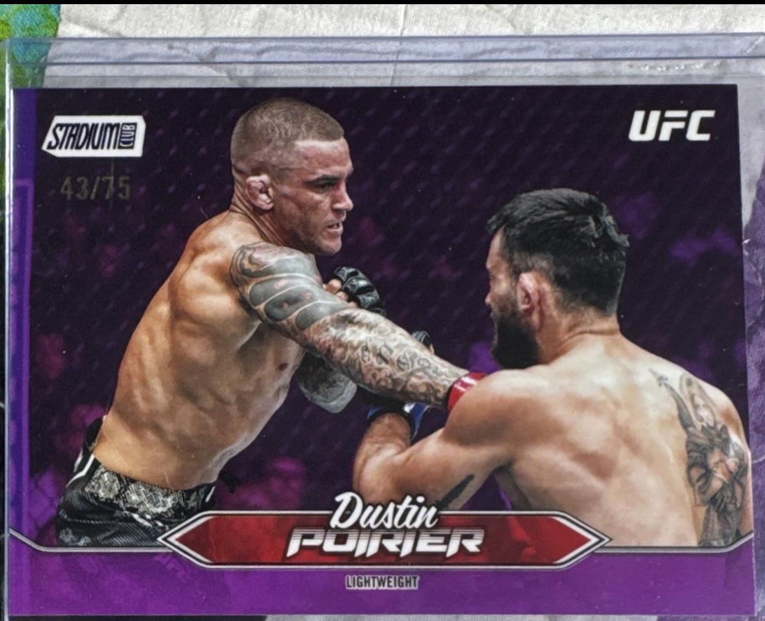 Dustin Poirier 2025 Topps Stadium Club UFC Base #138 Purple